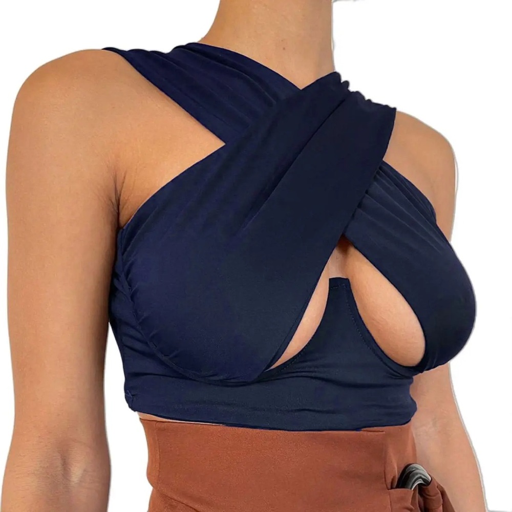 Cross Cross Sexy Cutout Top